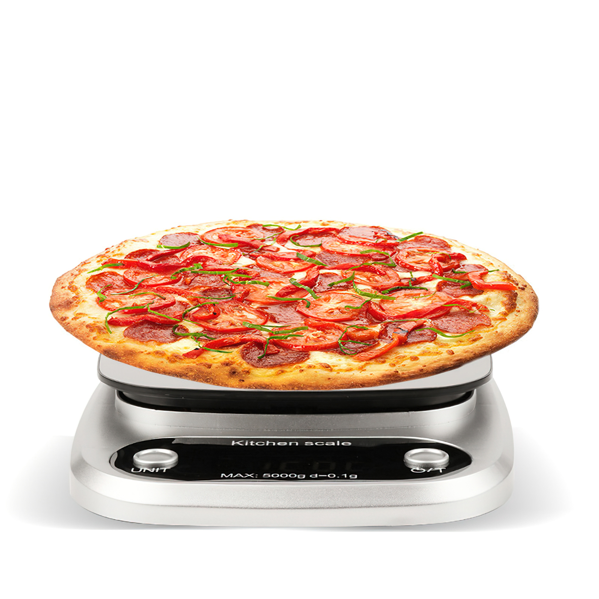 High precision mini electronic kitchen scale weighing 1g - 5kg for baking with 2 AAA batteries