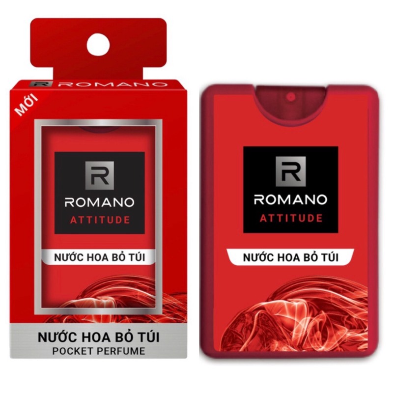 Nước hoa bỏ túi Romano chai 18ml (250 lần sử dụng) - đỏ nhập khẩu