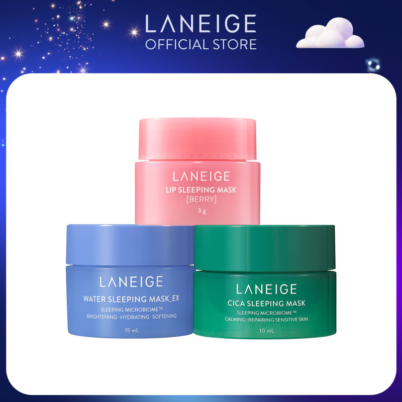 [Hàng tặng không bán] Bộ mặt nạ dưỡng da Laneige Goodnight kit 3 món