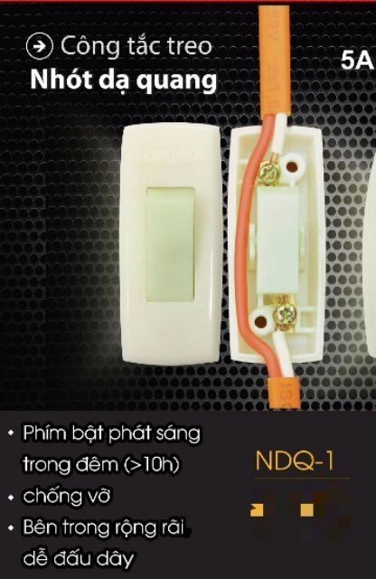 Công tắc treo dạ quang Sopoka