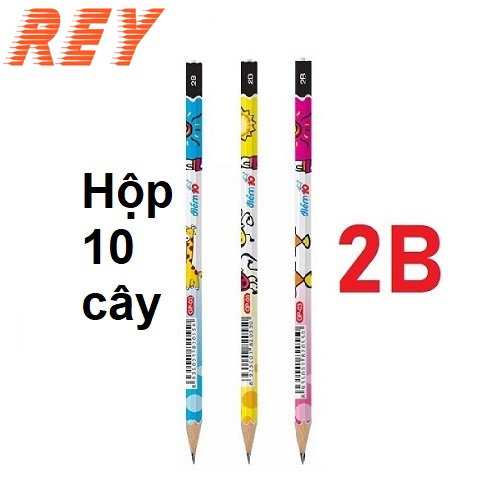 Hộp 10 bút chì gỗ 2b điểm 10 tp-gp03, sản phẩm chất lượng cao