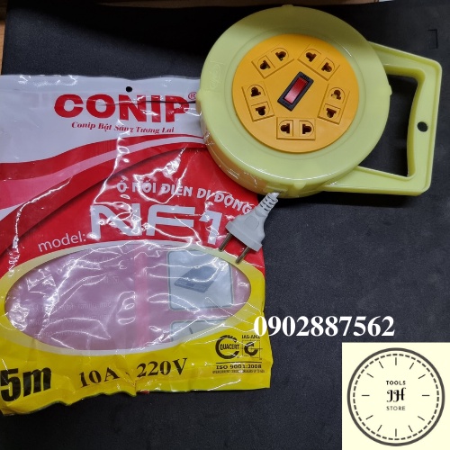 ổ cắm điện tròn 5m 10m (conip, sofa star)