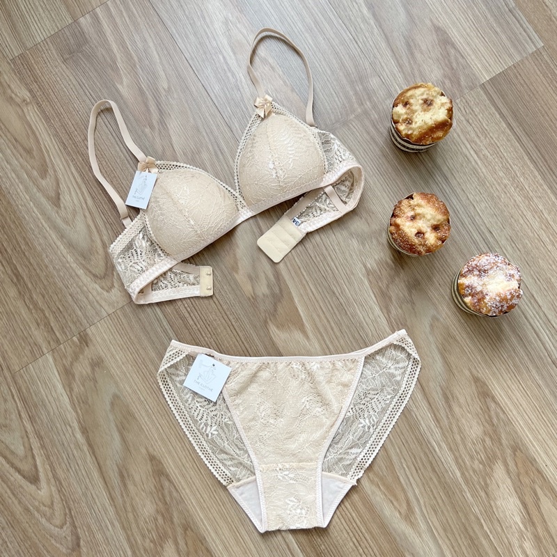 Back lock áo lẻ - bralette ren - áo lót không gọng công sở