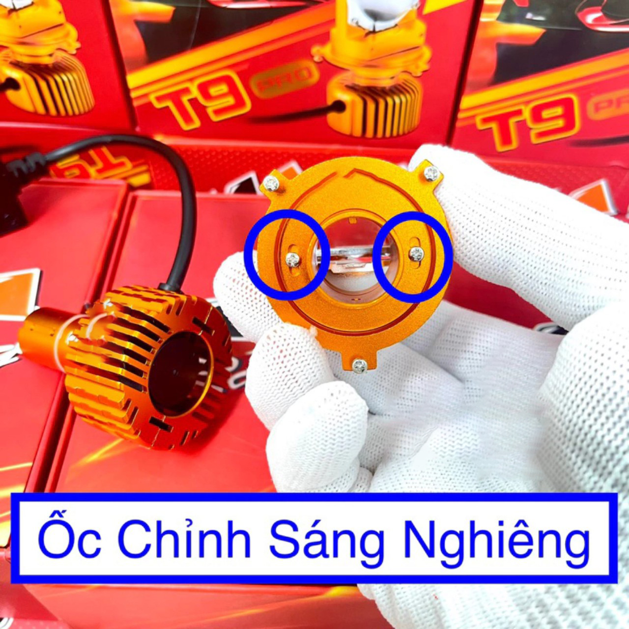 Đèn pha led mini T9 V2  2024 Maracing siêu sáng 60W chân H4