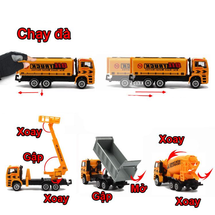 Mô hình xe bồn chở xăng chạy đà