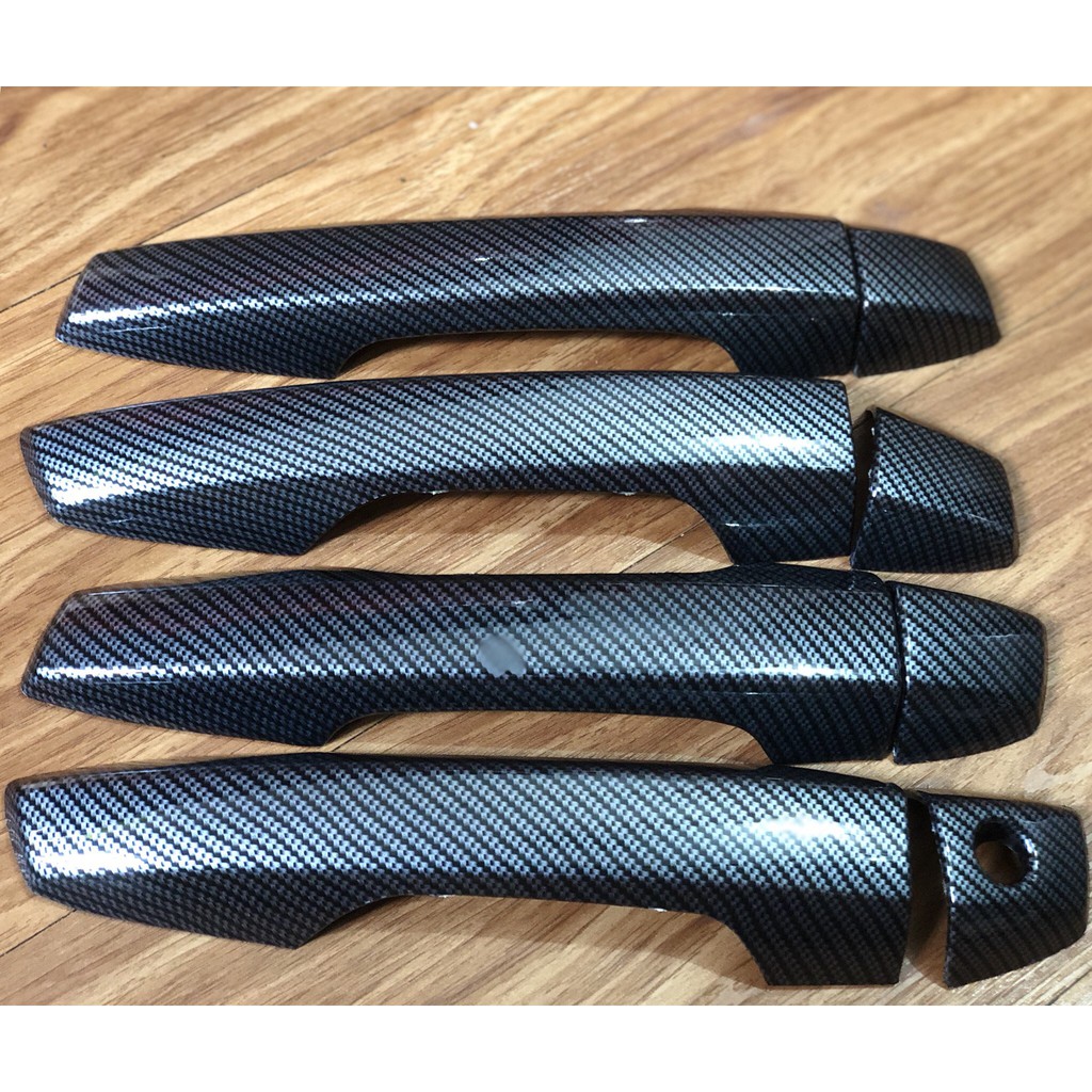 Ốp tay nắm, hõm cửa carbon xe xpander 2020-2021-2019-2018 vân cacbon cao cấp