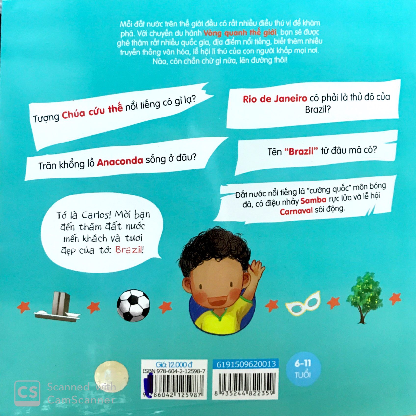 Sách Fahasa - Vòng Quanh Thế Giới: Brazil (Tái Bản 2019)