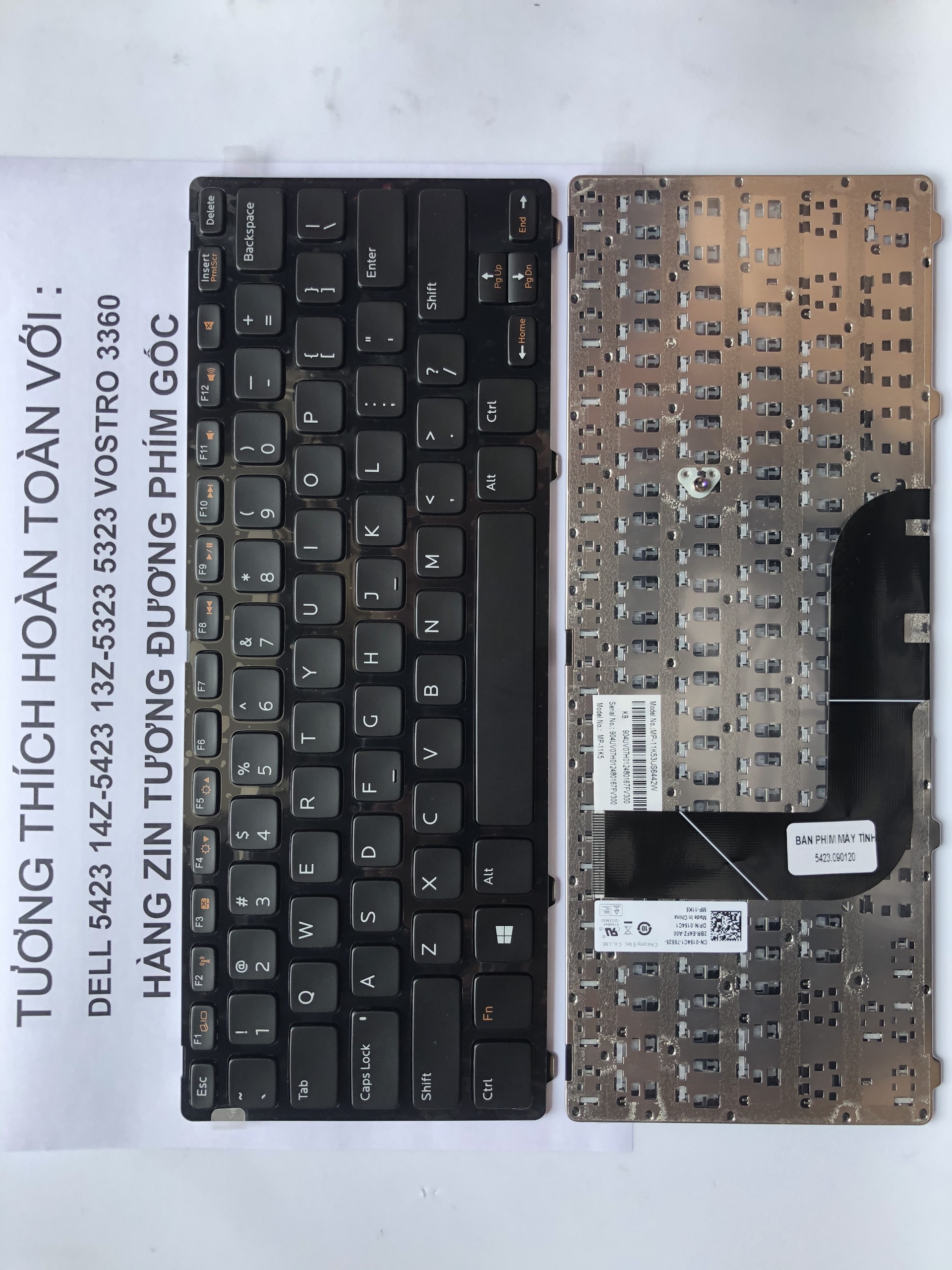 [HCM]Bàn Phím cho Laptop  Dell 5423 14Z-5423 13Z-5323 5323 VOTRO 3360 Hàng Zin Bảo Hành 12 Tháng Toàn Quốc
