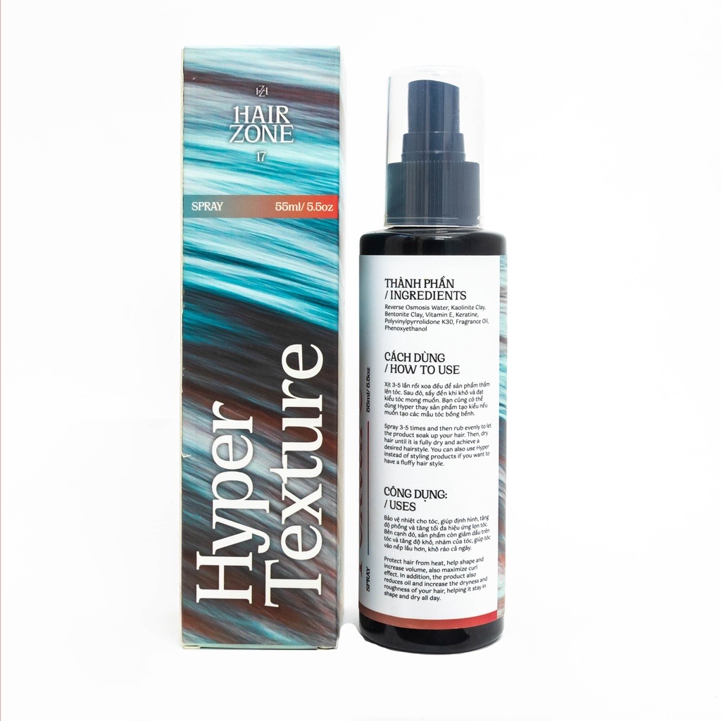 [Chính Hãng] Xịt Tạo Phồng, Dưỡng Tóc HYPER TEXTURE Pre-Styling By Hair Zone