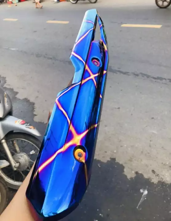 Ốp pô titan wave 50cc - Wave a 207-2019