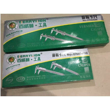 Thước cặp, Thước kẹp sư tử 1T5 và 2T 15cm và 20cm