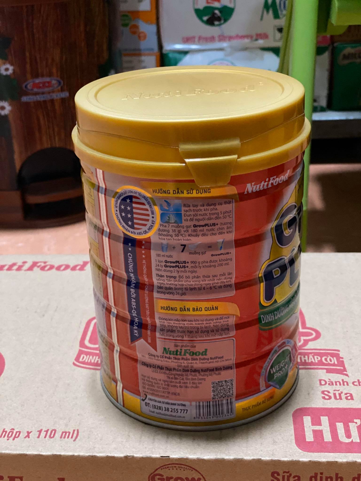 Sữa bột Nutifood GrowPlus + Đỏ 900g