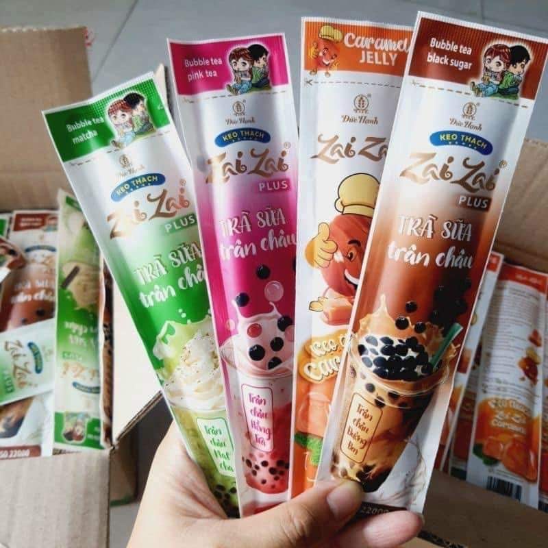 Kẹo thạch Zai zai Đức Hạnh vị trà sữa trân châu