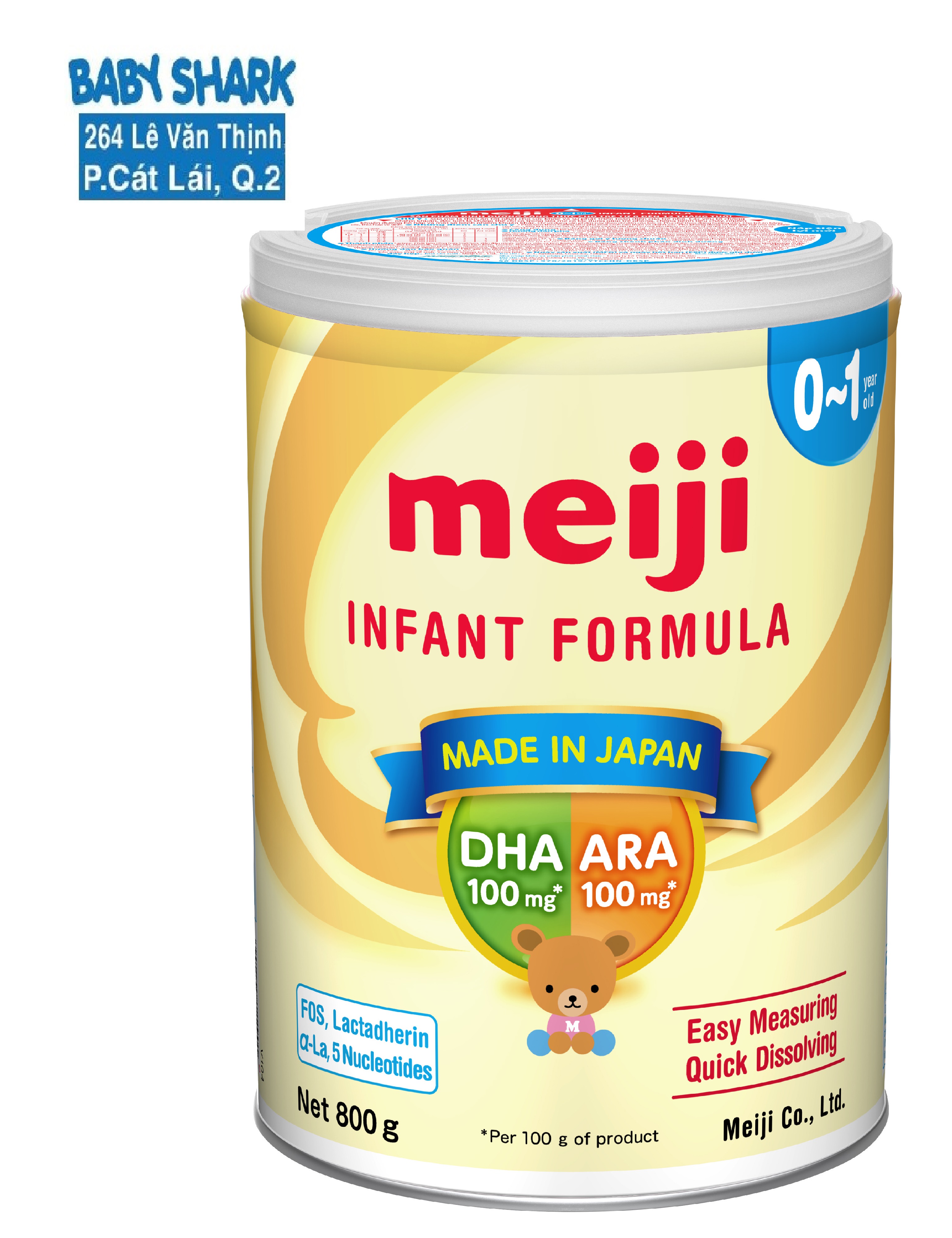 Sữa Meiji Nhập Khẩu Số 0 0-1 lon 800G Mẫu mới
