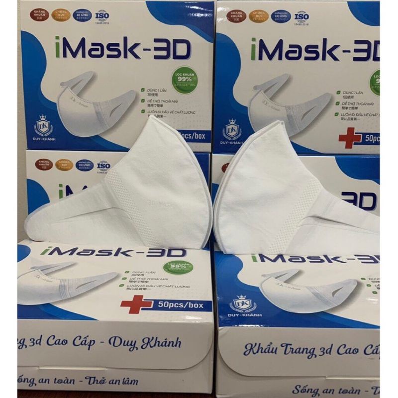 Hộp 50 chiếc khẩu trang 3D mask Duy Khánh iMask