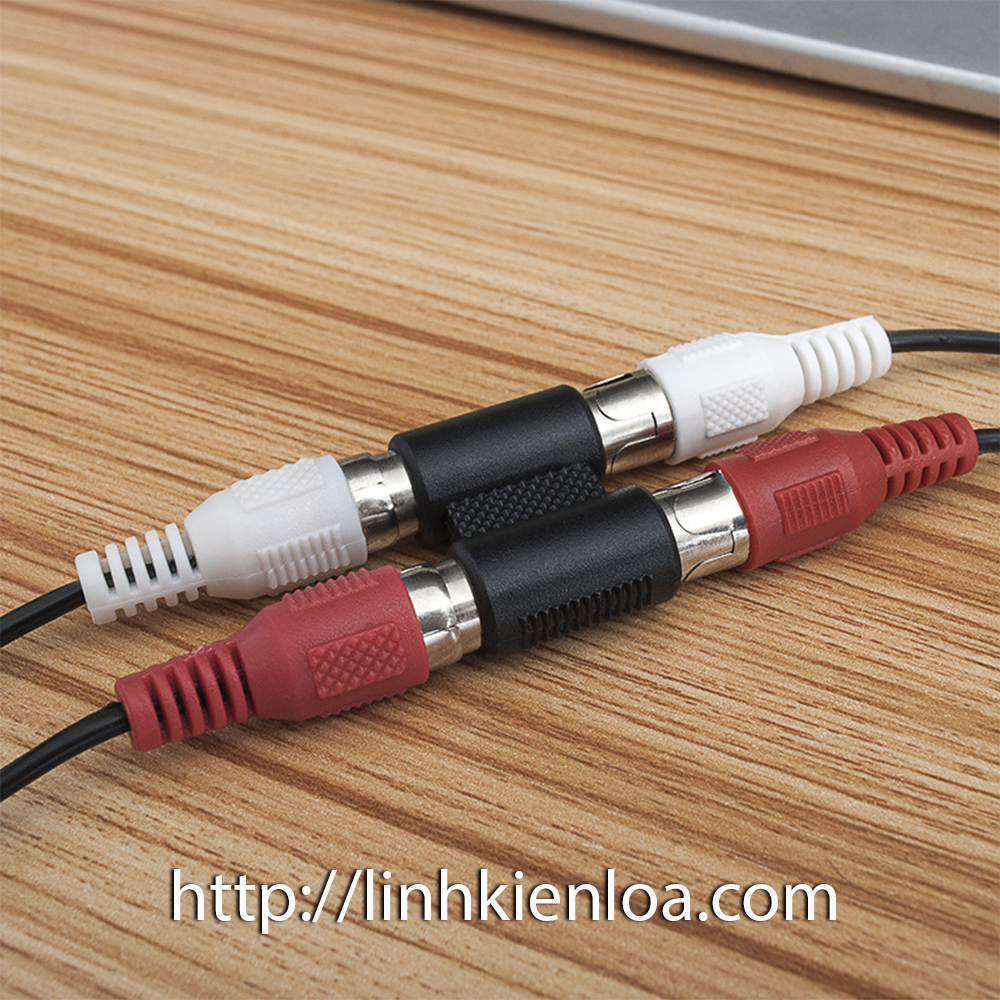 Double Jack (RCA) -2 pin Lotus connector-double Jack (RCA)