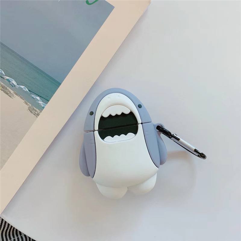 [HCM]Case Airpods Cá Mập Xám cho AirPods 1/2 - airpod case