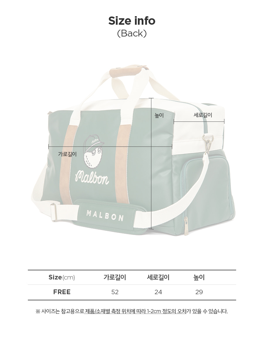 Hàn Quốc MALBON Golf Xô Cổ Điển Boston Bag