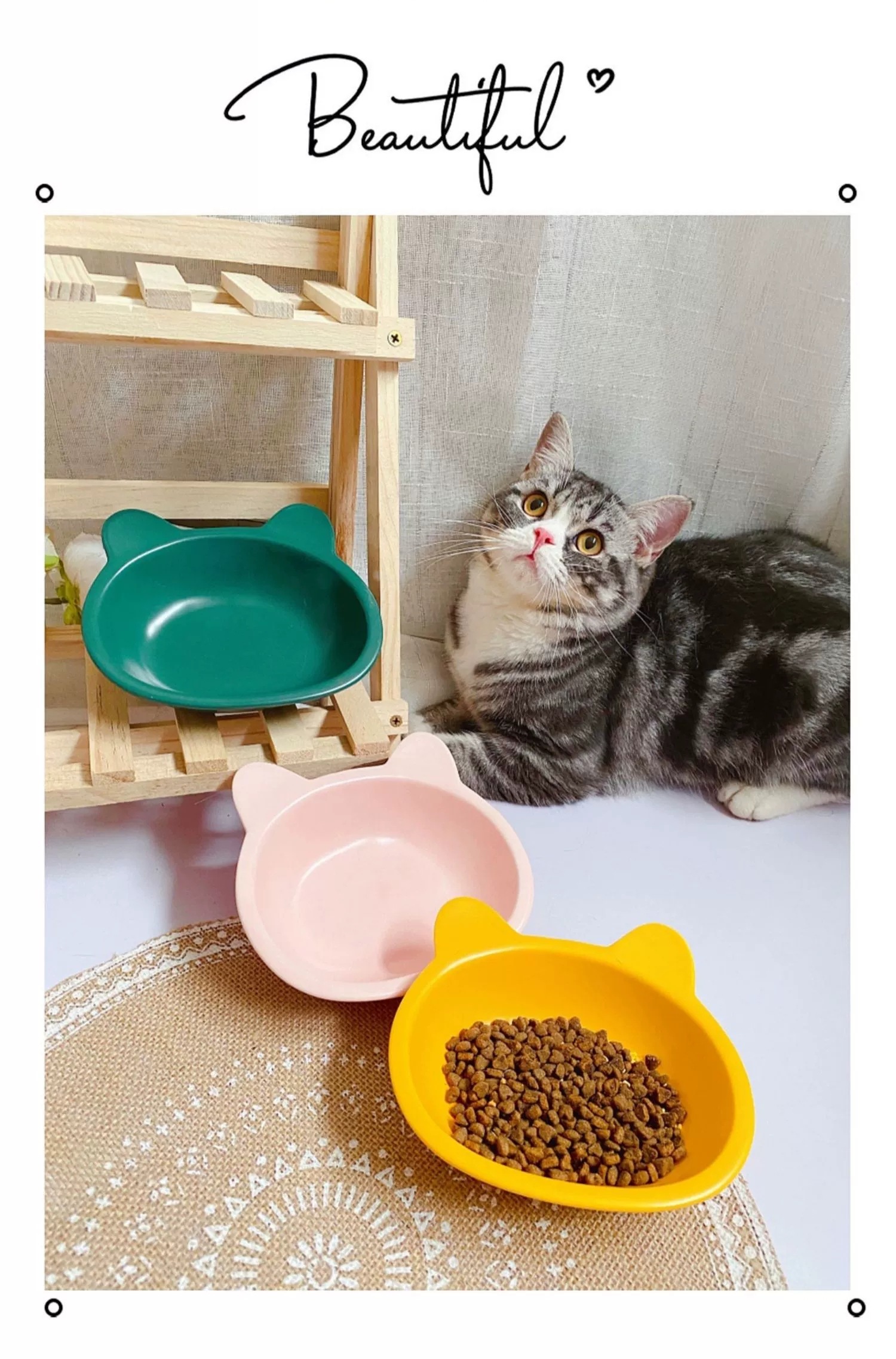 Chén sứ gấu lớn cho hamster, mèo, nhím, thỏ, bọ ú....