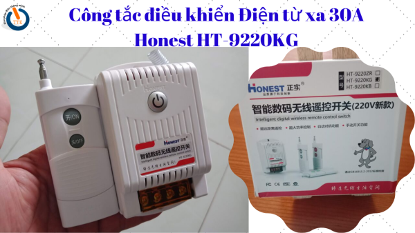 Bảng giá Công tắc điều khiển điện motor-quạt máy từ xa Honest - kèm Remote và Pin - HT-9220KG-1