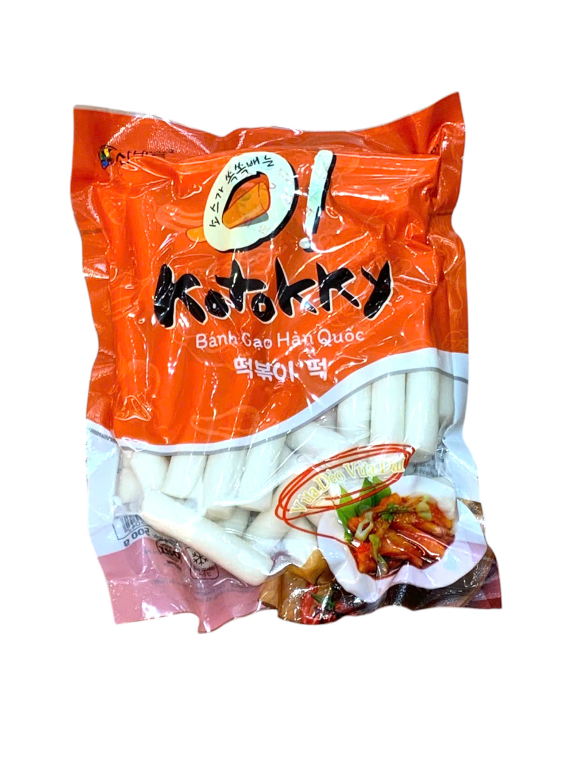 Bánh gạo Tokbokki Hàn Quốc Sannadle dạng thỏi 500g