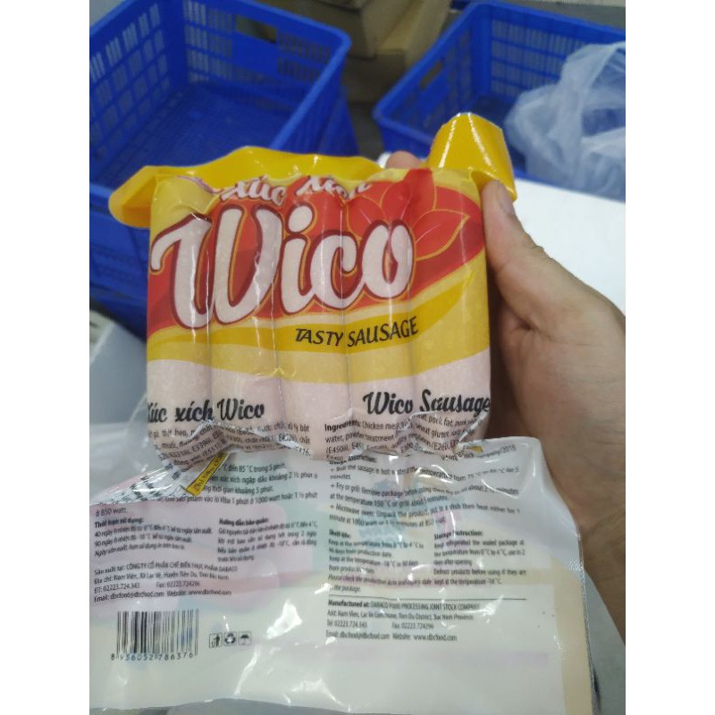 Xúc Xích WICO - DABACO - xúc xích Đức - 500g (10 cái/túi)