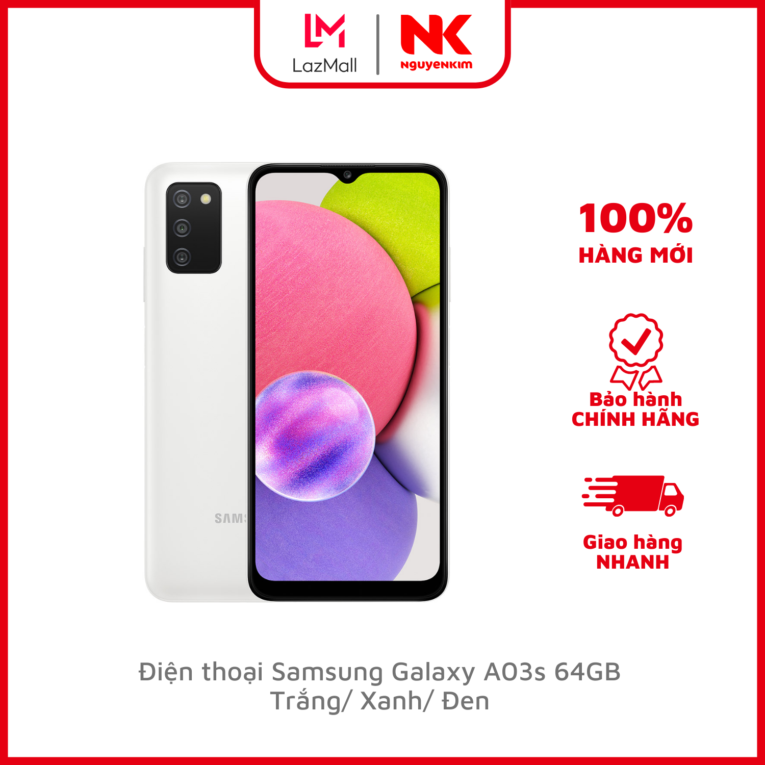 Điện thoại Samsung Galaxy A03s 64GB