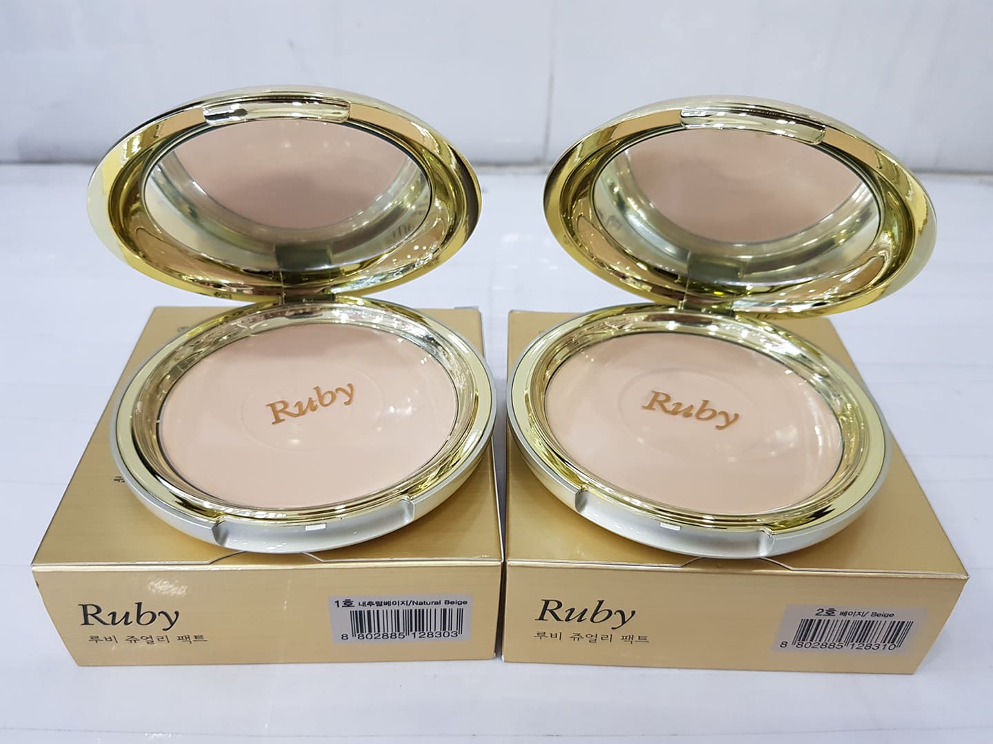 Phấn Phủ Kiềm Dầu Siêu Mịn RUBY Jewelry Pact 22g Hàn Quốc