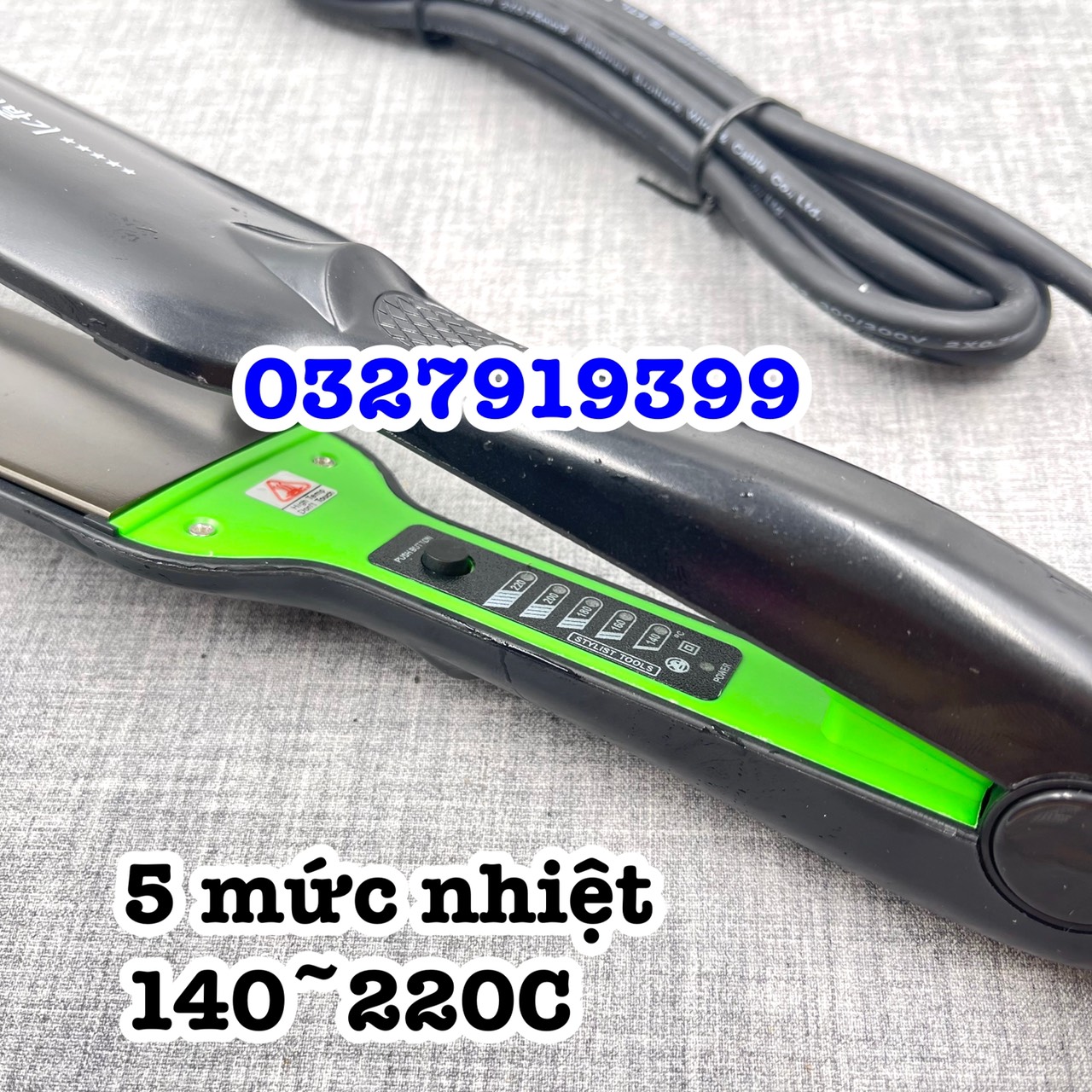 PRO Máy duỗi tóc bản lớn Pro 303 cao cấp gốm ceramic chống dính 5 mức nhiệt độ 140-220°C Bảo hành 06 tháng