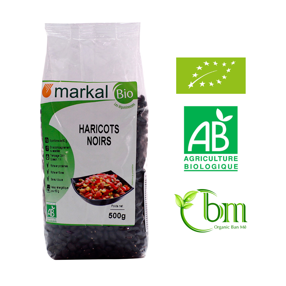 Đậu đen (đỗ đen) hữu cơ 500g - Markal