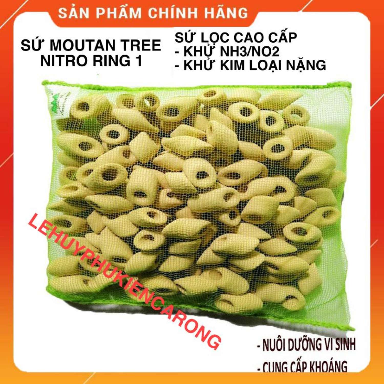 Sứ Lọc Bể Cá Nitro Ring - Sứ Lọc Cao Cấp Của Mountain Tree Khử NH3/NO2 Và Các Kim Loại Nặng