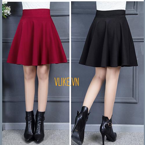 Chân váy xòe ngắn