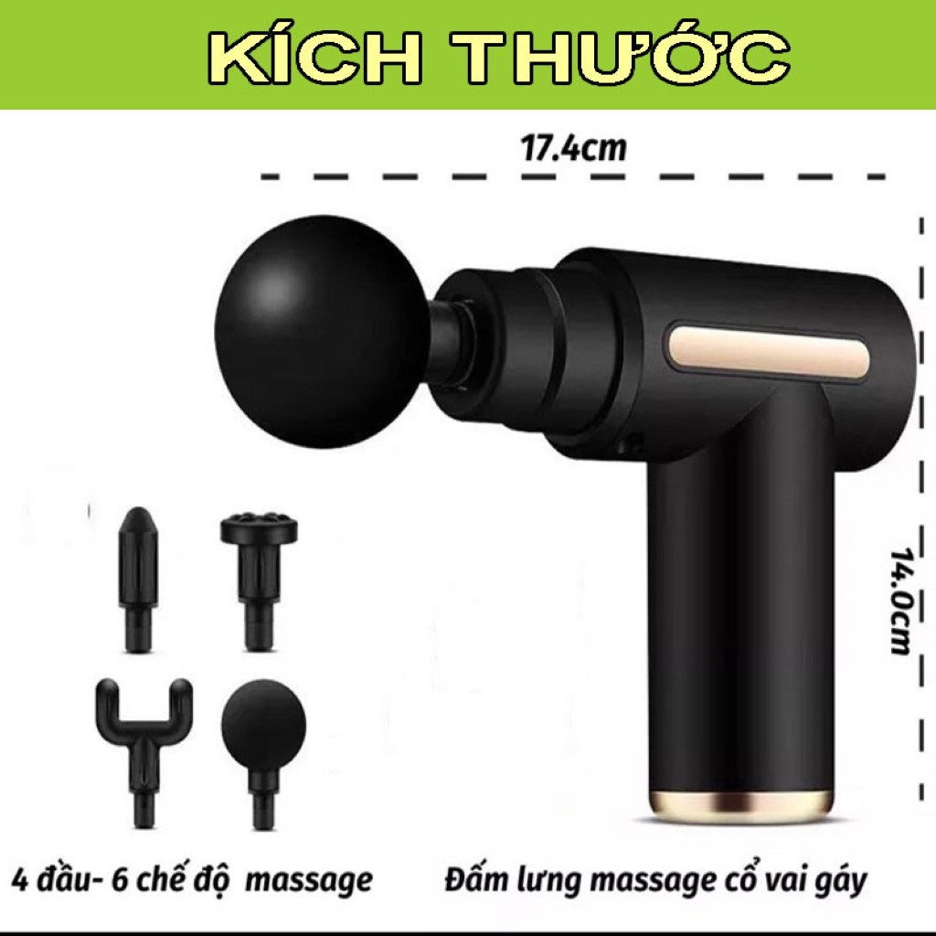 Máy massage cầm tay, Tặng 4 đầu mát xa toàn thân, máy mát xa toàn thân, động cơ mạnh mẽ, máy massage toàn thân đa năng, máy mát xa cổ vai gáy, máy massage mini rung, máy massage rung vùng kín, máy massage lưng cột sống, máy mát xa cầm tay