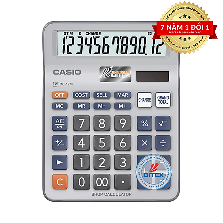Máy Tính Để Bàn Casio DC-12M