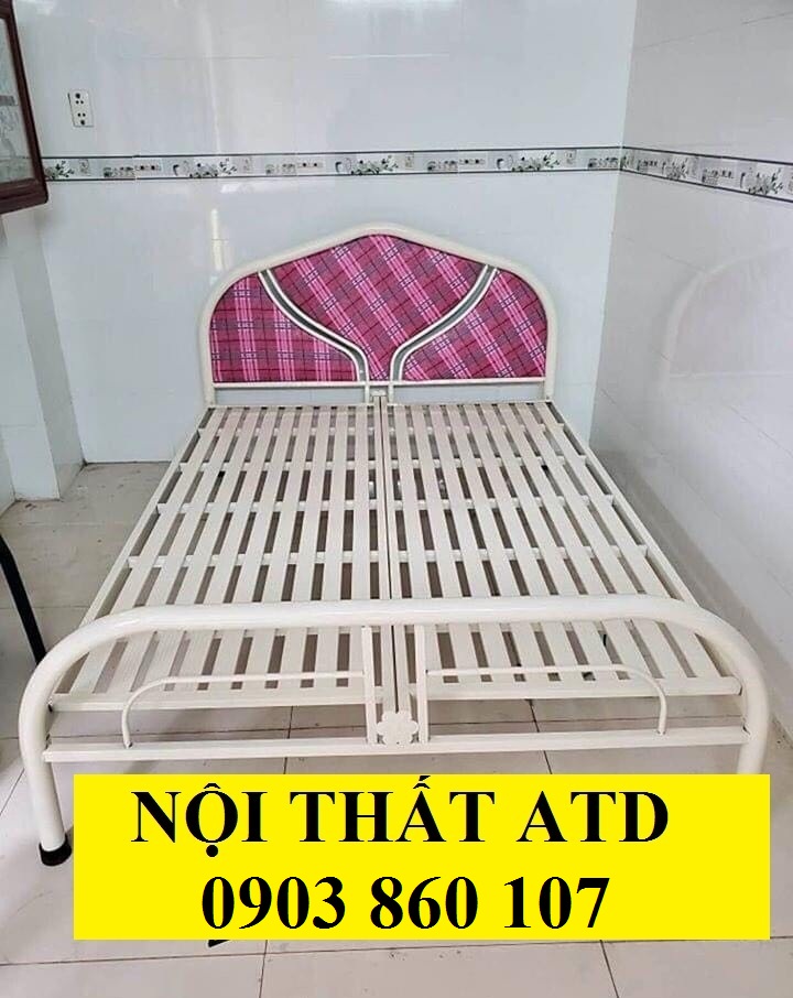 [HCM]Giường sắt giá rẻ giường ngủ sắt đơn giá rẻ 1mx2m các quận hcm