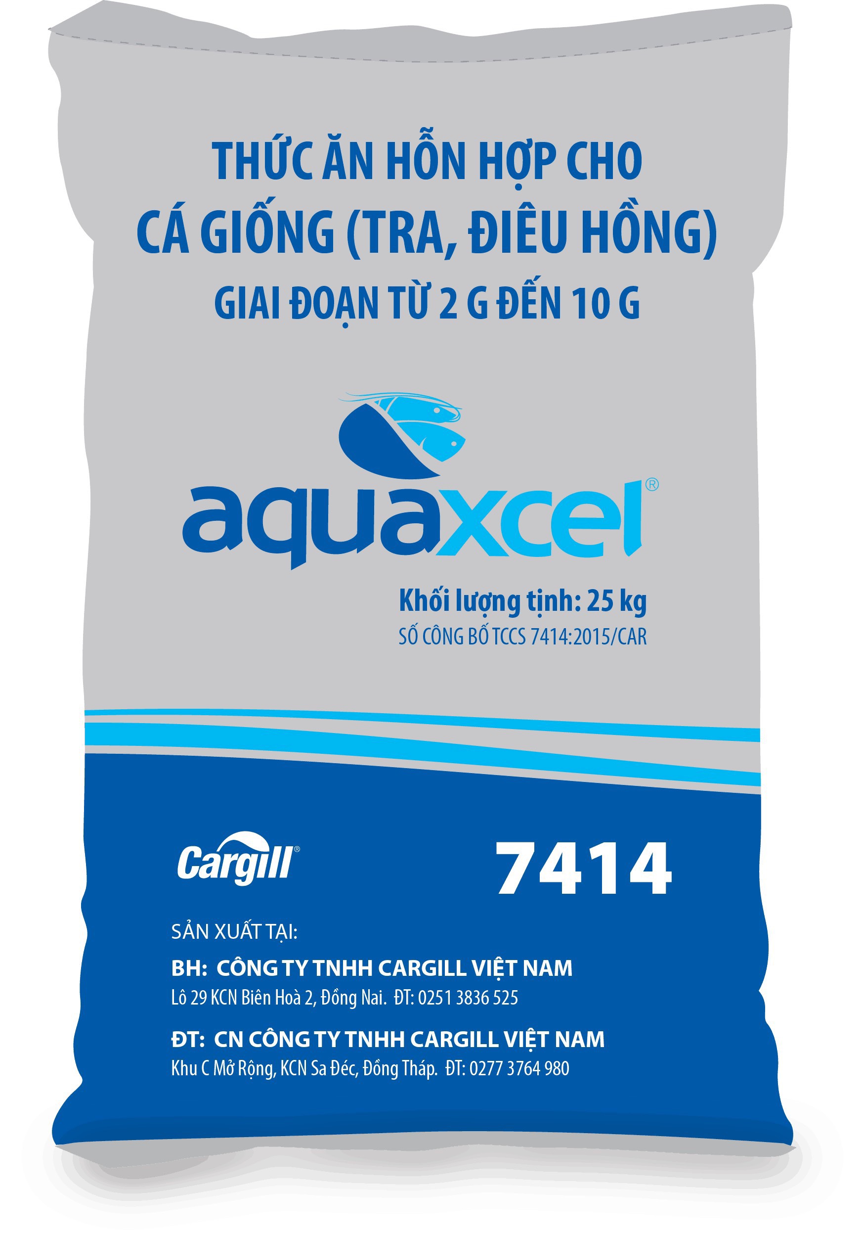 CÁM CARGILL 7414 ĐỘ ĐẠM 40 GÓI 1KG
