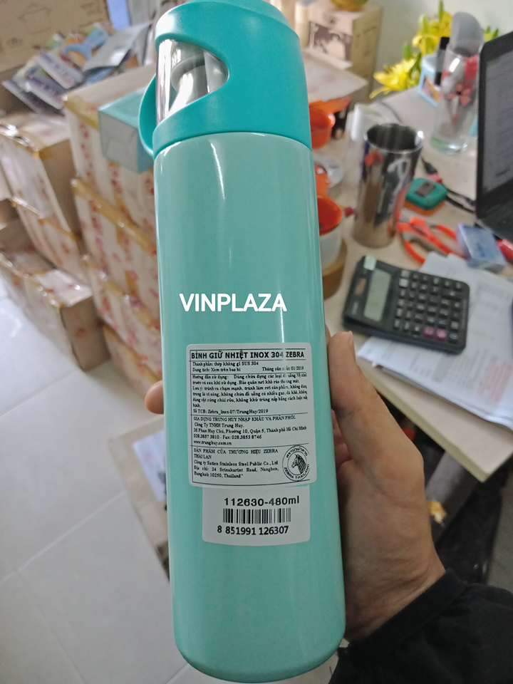 [HCM]Bình giữ nhiệt Inox 0.48l - Atlantic 112630