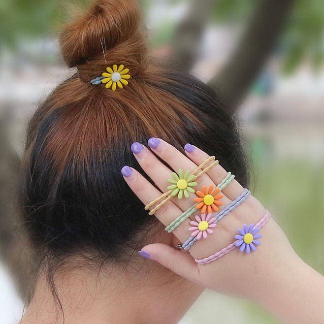 CỘT TÓC HOA CÚC [ Set 5 Cái ]