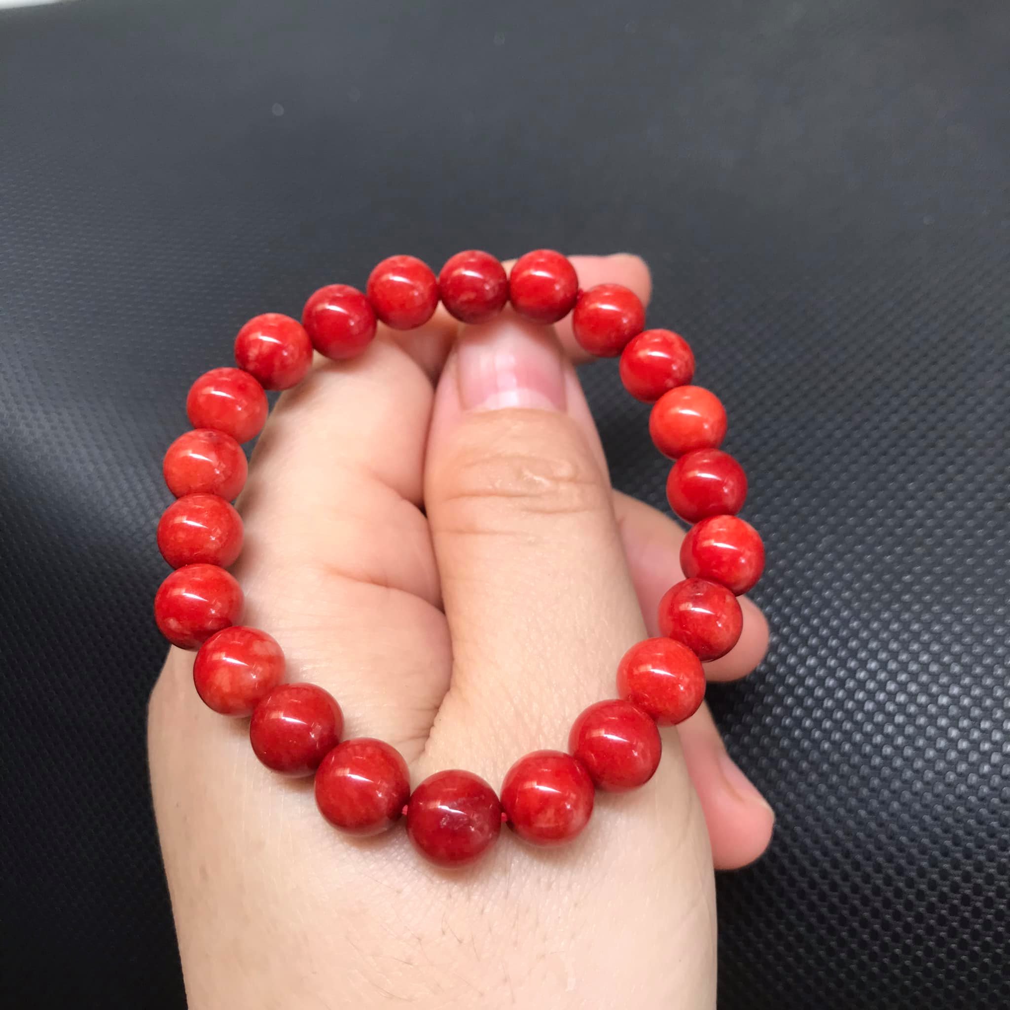 VÒNG TAY CẨM THẠCH HUYẾT size 8ly
