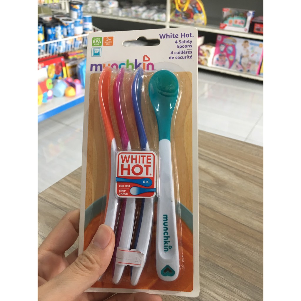 Muỗng/Thìa Mềm Báo Nóng Munchkin (Lẻ 1 cái)