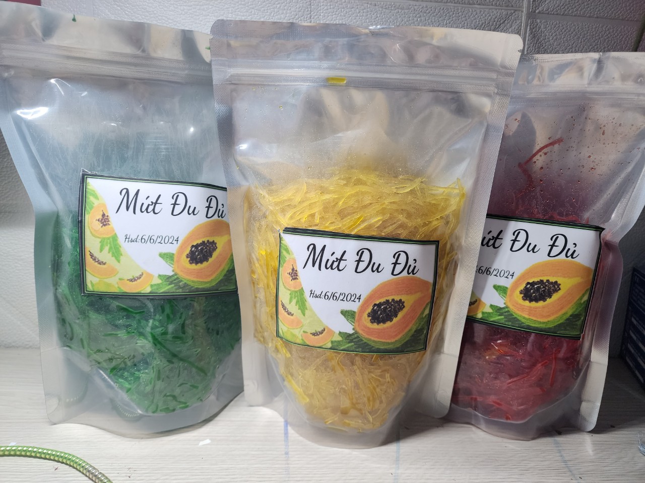 Mứt Đu Đủ Sợi - Hàng Luôn Mới