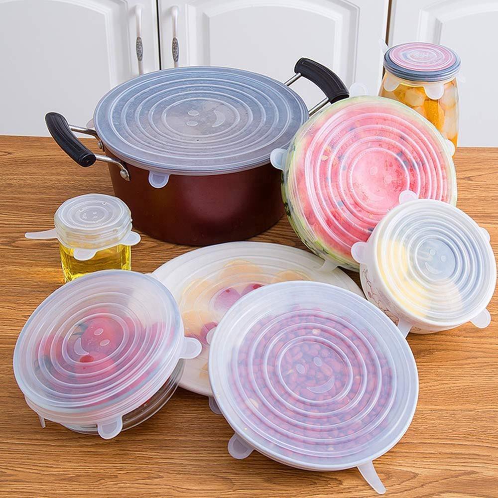 Bộ nắp bọc thực phẩm bảo quản thức ăn silicone