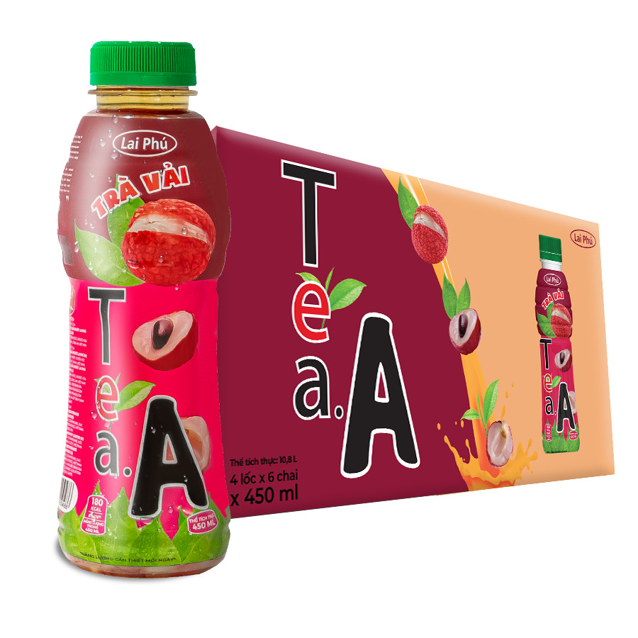 Trà vải tea.a chai 450ml