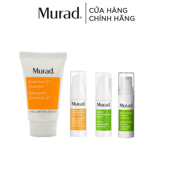 [ƯU ĐÃI 70] BỘ SẢN PHẨM HỒI SINH LÀN DA, MỜ NÁM MURAD PM ROUTINE GWP giá rẻ