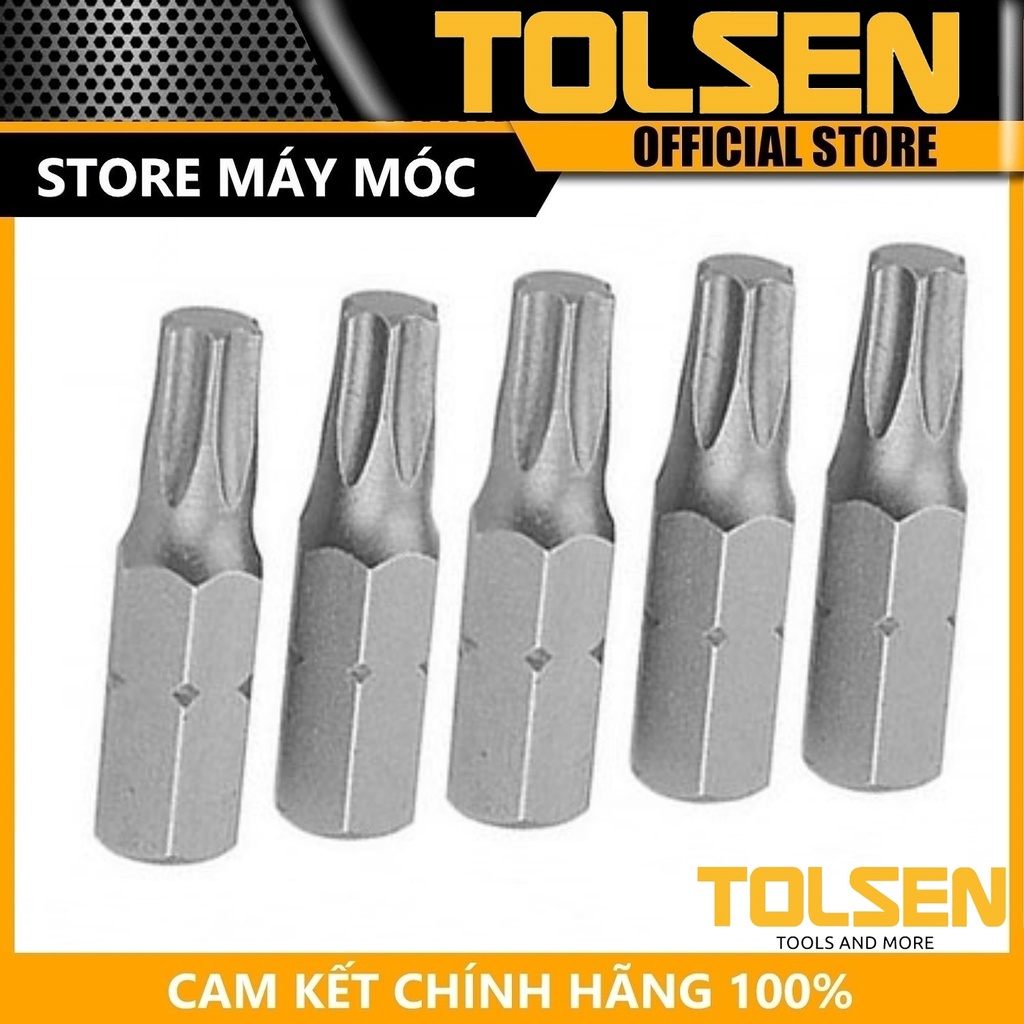 Bộ 5 đầu vít bông t30 * 25mm tolsen 20279 - hàng chính hãng