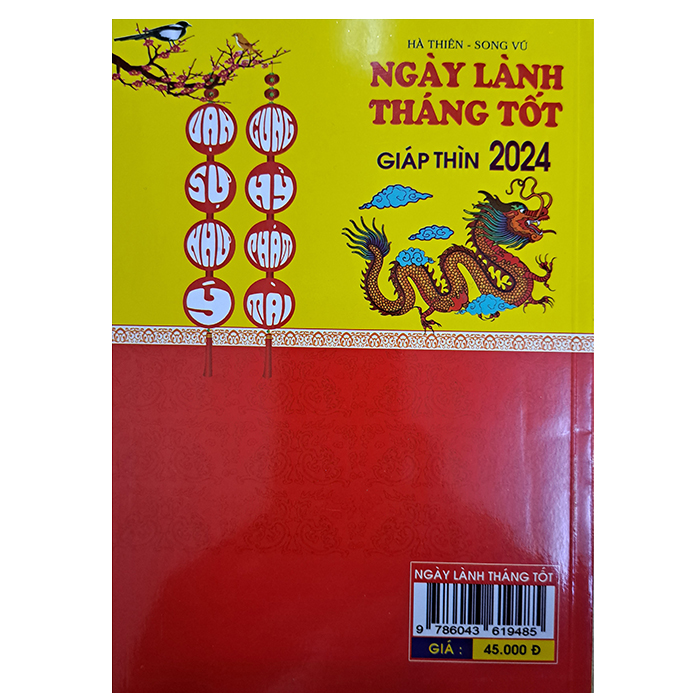 Sách ngày lành tháng tốt giáp thìn 2024