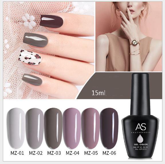 Sơn móng gel as set 6 màu mz