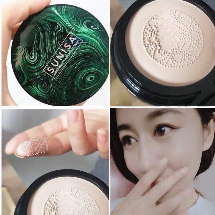 Phấn nước Sunisa kèm cọ mút tán kem
