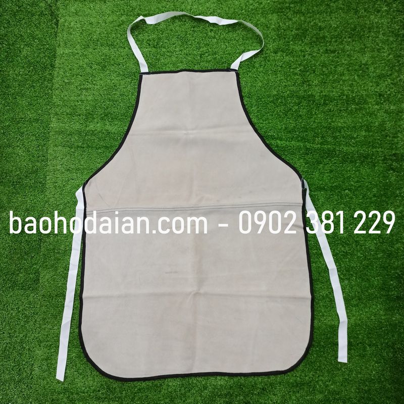 Yếm da nối, tạp dề da hàn chịu nhiệt chống nóng da bò
