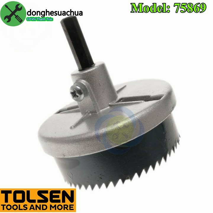 Bộ khoét lỗ tolsen 75869 7 chi tiết từ 26-63mm